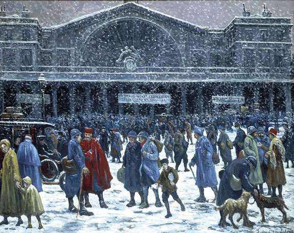 La Gare de l’Est sous la neige